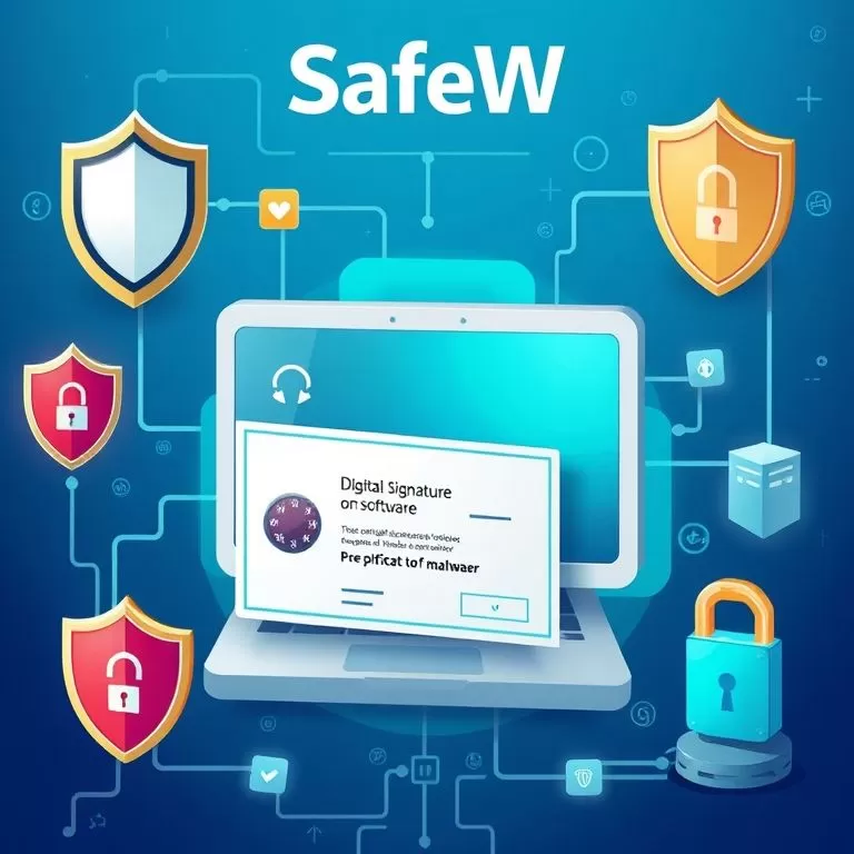 SafeW下载后如何验证数字签名?,sa签名认证-SafeW官网下载